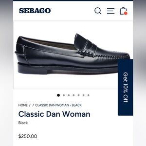 Sebago Dan City Loafers - Women’s Black Leather